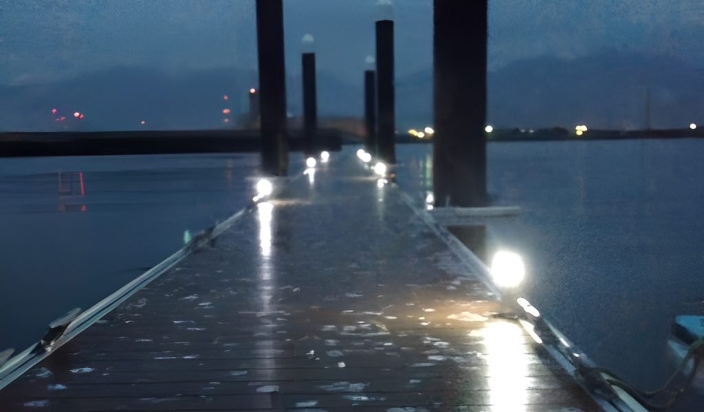 Marina, cais, doca Iluminação Solar Bollard